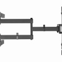 Gembird WM-80ST-05 TV wall mount (full-motion), 37”-80”, up to 50kg