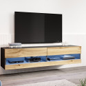 Cama TV stand VIGO NEW 180 30/180/40 black/wotan oak