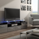 Cama TV stand EVORA 200 wenge/grey gloss