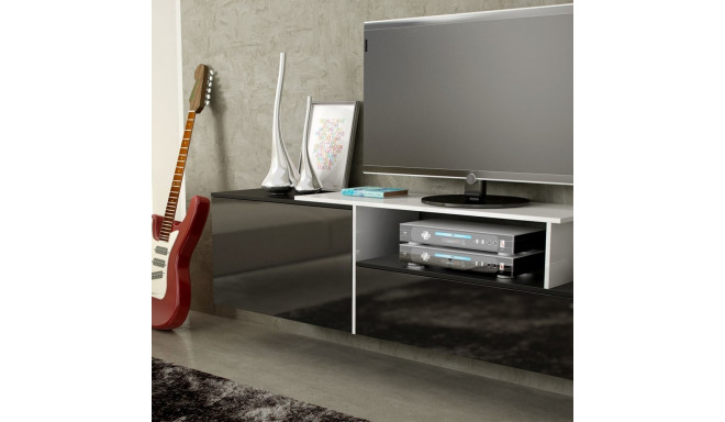 Cama TV kapp SIGMA 3 180 must/must läikiv + valge