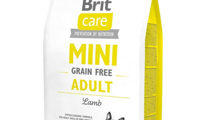 BRIT Care Mini teraviljavaba täiskasvanud lambaga kuivtoit koertele - 2 kg