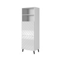 Cabinet ABETO 60x40x176.5 cm white/gloss white