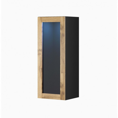 Cama VIGO "90" klaasiga kapp 90/35/32 must/wotan tamm