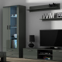 Cama display cabinet SOHO S6 2D2S grey/grey gloss