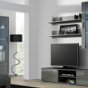 Cama hanging display cabinet SOHO grey/grey gloss