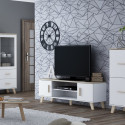 Cama display cabinet LOTTA 2D4D white + sonoma oak