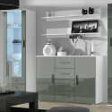 Cama display cabinet SOHO S1 white/grey gloss