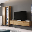 Cama Glass-case VIGO '180' 180/40/30 wotan oak