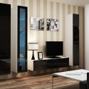 Cama Glass-case VIGO '180' 180/40/30 white/black gloss