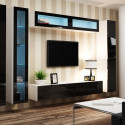 Cama Glass-case VIGO '180' 180/40/30 white/black gloss