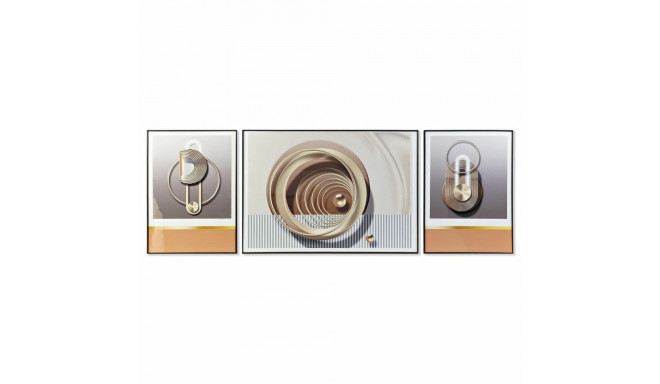 3 maali komplekt DKD Home Decor Abstraktne (200 x 3 x 70 cm)