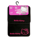 Auto põrandamattide komplekt Hello Kitty Must Roosa (4 pcs)