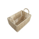 Basket set DKD Home Decor Metal Natural Fibre (40 x 30 x 25 cm)