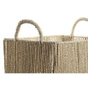 Basket set DKD Home Decor Metal Natural Fibre (40 x 30 x 25 cm)