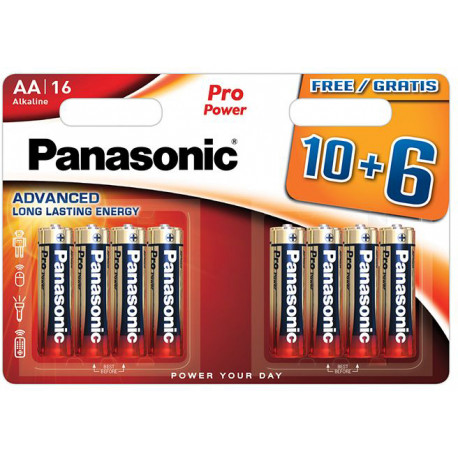 Panasonic Pro Power patarei LR6PPG/16B 10+6tk