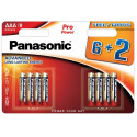 Panasonic Pro Power battery LR03PPG/8B (6+2)