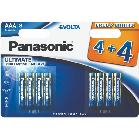 Panasonic Evolta patarei LR03EGE/8B (4+4tk)