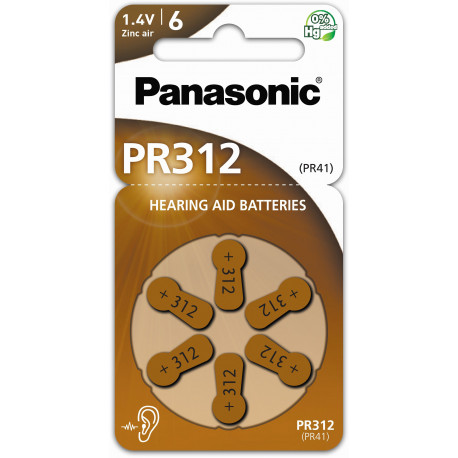 Panasonic kuuldeaparaadi patarei PR312L/6DC