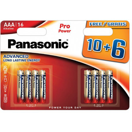 Panasonic Pro Power patarei LR03PPG/16B 10+6tk