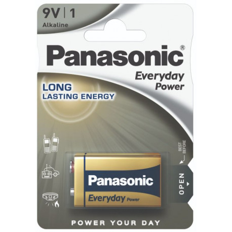 Panasonic Everyday Power patarei 6LR61EPS/1B 9V