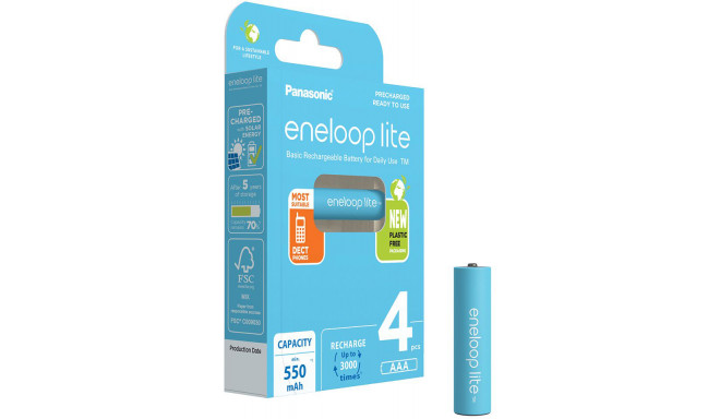 Panasonic eneloop аккумулятор Lite AAA 4BP