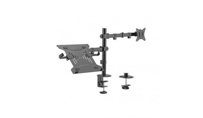 17"-32" Monitor Arm with 10”-15.6” Laptop Tray