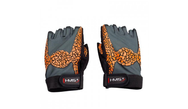 Gloves for the gym Oragne / Gray W HMS RST03 rS