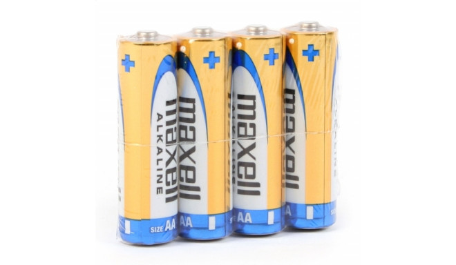 MAXELL BATTERY ALKALINE LR06/AA SHRINK*4SZT [790223.04.CN]
