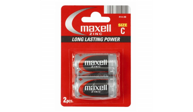 MAXELL BATTERY MANGANESE/ZINC R14 BLISTER*2 774403.04.EU