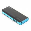 PLATINET POWER BANK 8000mAh + microUSB cable + torch BLACK/BLUE [42417]