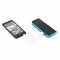PLATINET POWER BANK 8000mAh + microUSB cable + torch BLACK/BLUE [42417]