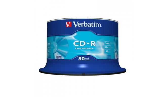 VERBATIM CD-R 700MB 52X EXTRA PROT. CAKE*50 43351