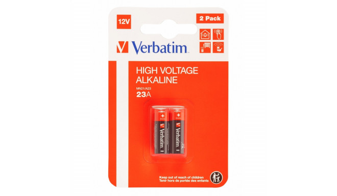 Verbatim Batteries MN21/A23/ 8LR932 / LR23A blister x2 49940