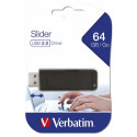 VERBATIM PENDRIVE USB 2.0 Store 'n' Go Slider USB Drive 64GB 98698