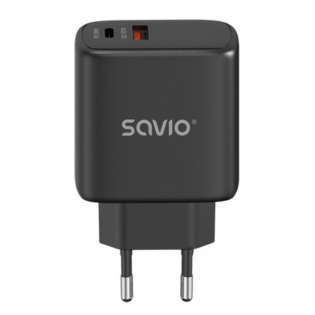 SAVIO LA-06/B USB kiirlaadimine Power Delivery 3.0 30W sisemine laadija