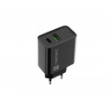 NATEC NETWORK CHARGER RIBERA USB-A+USB-C 20W PD