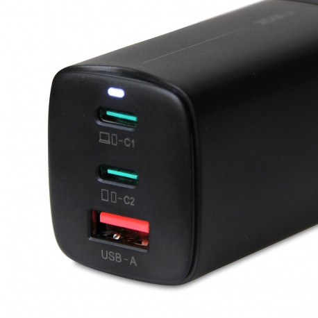 iBOX C-65 must GaN 65W universaalne laadija