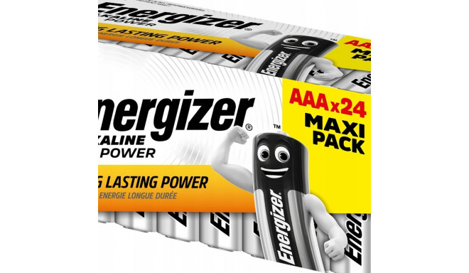 ENERGIZER PATAREID ALKALINE POWER AAA LR03 MAXI PAKK 24 TK UUS