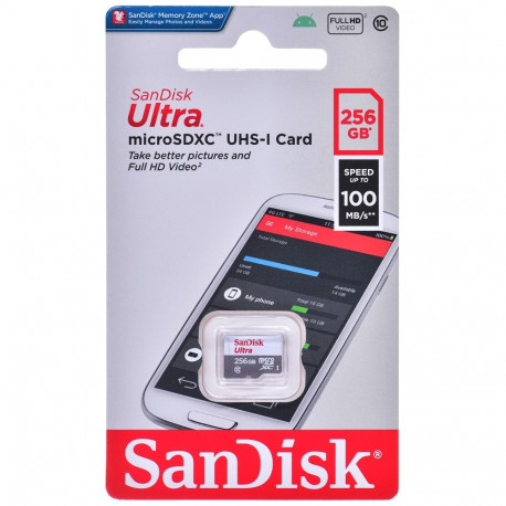 SanDisk Ultra 256 GB MicroSDXC UHS-I Class 10