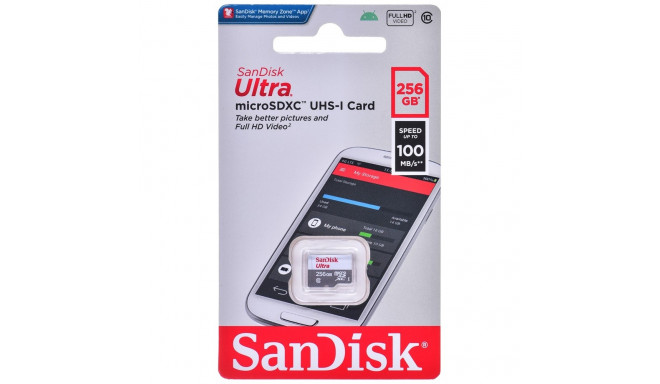 SanDisk Ultra 256 GB MicroSDXC UHS-I Class 10