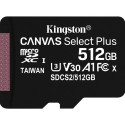 Kingston Technology 512GB micSDXC Canvas Select Plus 100R A1 C10 Card + ADP