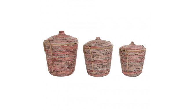 Korvikomplekt DKD Home Decor Virsik Naturaalne (3 Tükid, osad) (3 Ühikut)