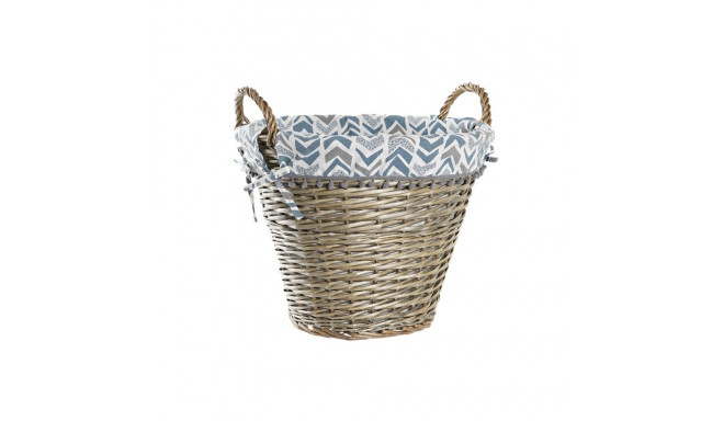 Basket DKD Home Decor 44 x 44 x 42 cm Polyester wicker