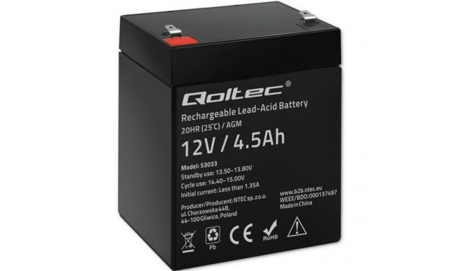 Battery AGM 12V 4.5Ah max.1.35A