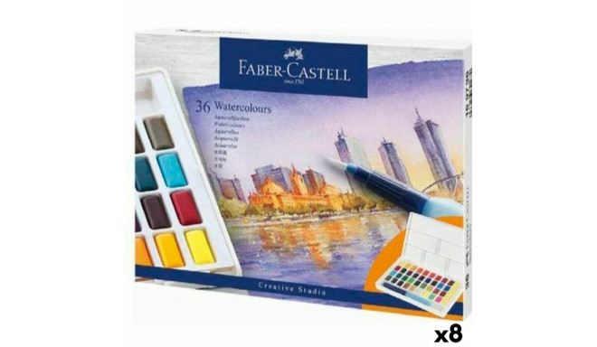 Watercolour paint set Faber-Castell Creative Studio (8 Units)