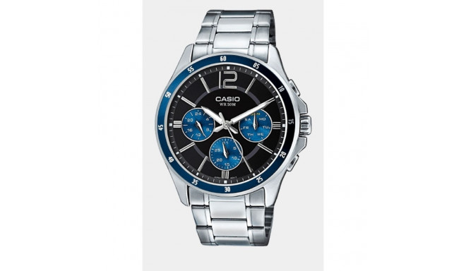 Men's Watch Casio COLLECTION Black Silver (Ø 35 mm) (Ø 43,5 mm)