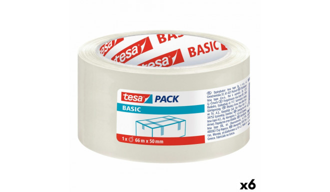 Adhesive Tape TESA Packaging Transparent 50 mm x 66 m (6 Units)