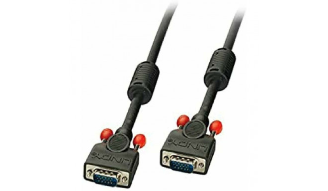 VGA-kaabel LINDY 36376 Must 7.5 m