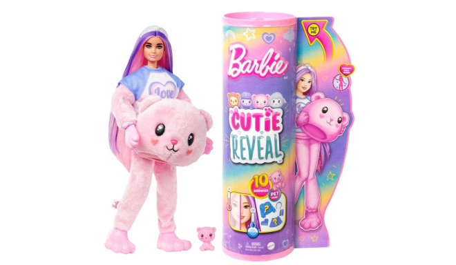 Barbie® Cutie Reveal T-särgiga nukk mõmmi