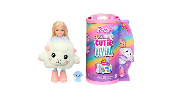 Barbie® Cutie Reveal Nunnu T-särgiga Chelsea nukk lammas